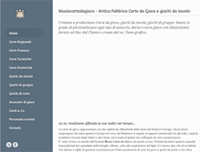 Tablet Screenshot of muoiocartedagioco.com